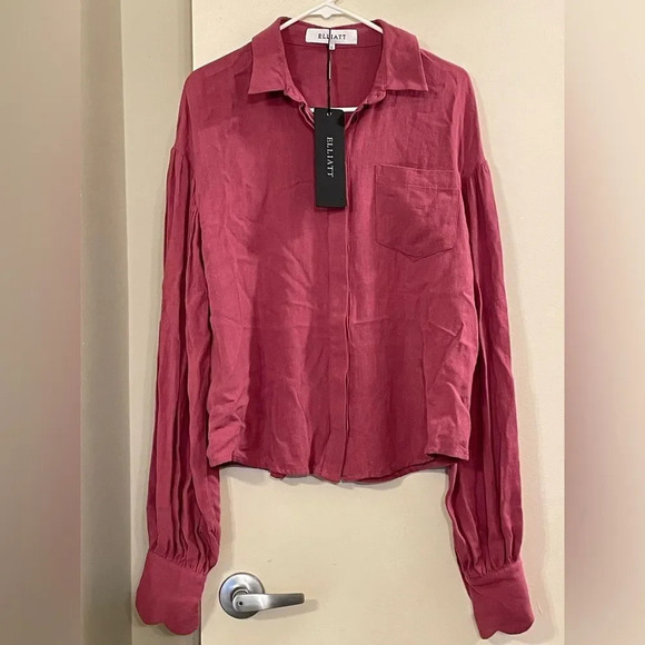 ELLIATT by‎ ANTHROPOLOGIE Jana Shirt in Rose - Picture 1 of 5